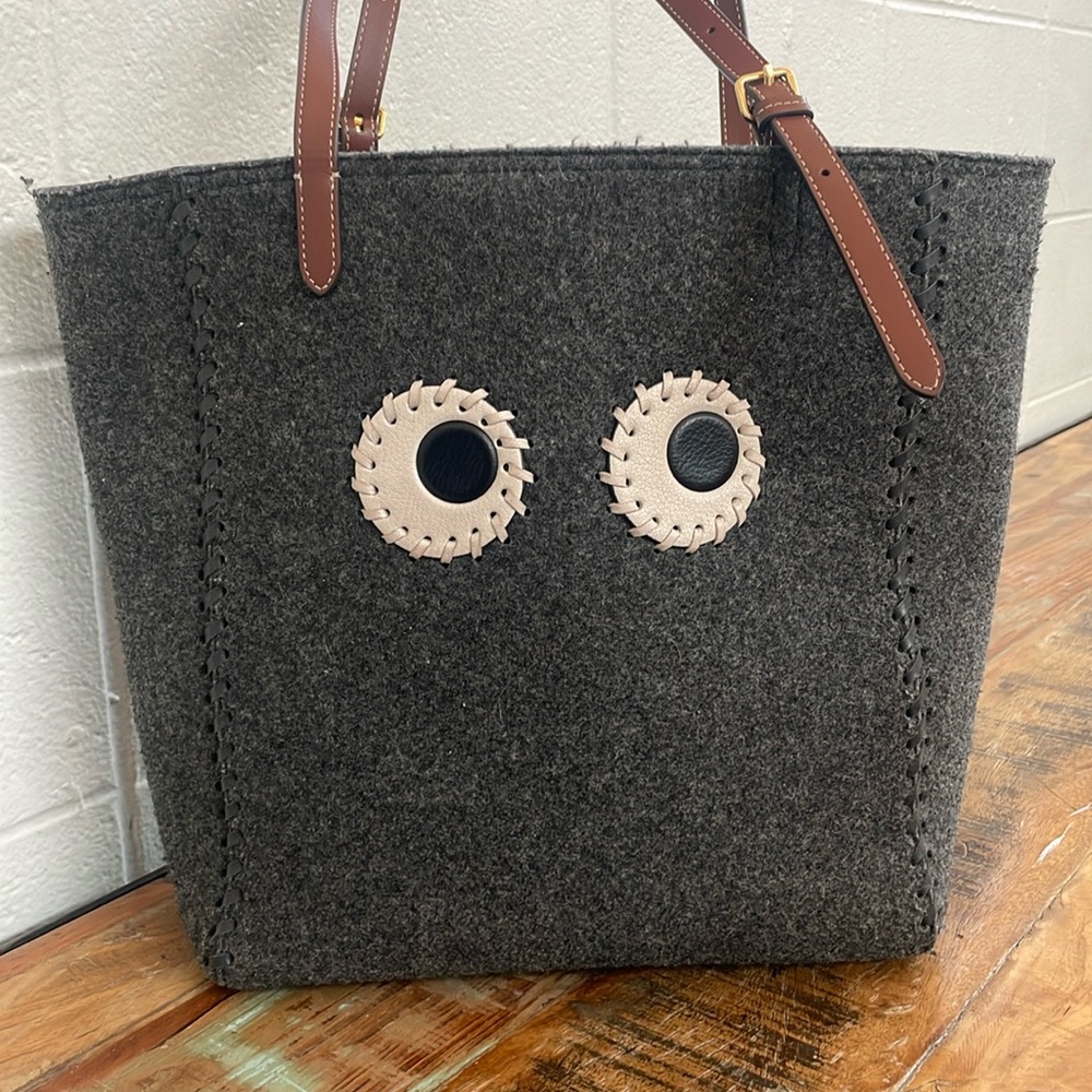 Anya Hindmarch Small Eyes wool tote bag - Picture 3 of 6